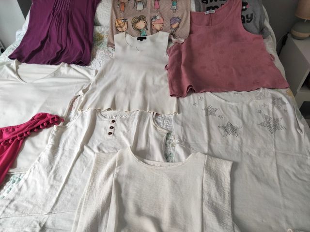 Pack 15 Camisetas Mujer Talla S-M