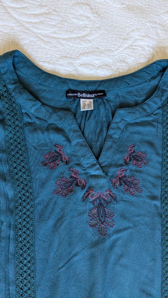 Camiseta bordada Belisima talla 3XL