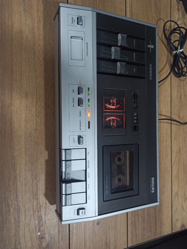 Pletina gravadora Philips N2520 Vintage HOLANDA