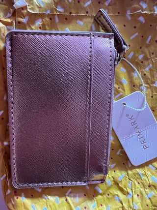 Monedero Tarjetero Primark Rosa Oro Sin Estrenar
