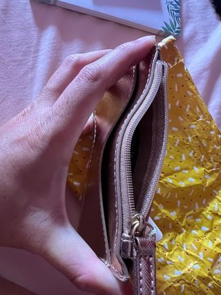 Monedero Tarjetero Primark Rosa Oro Sin Estrenar