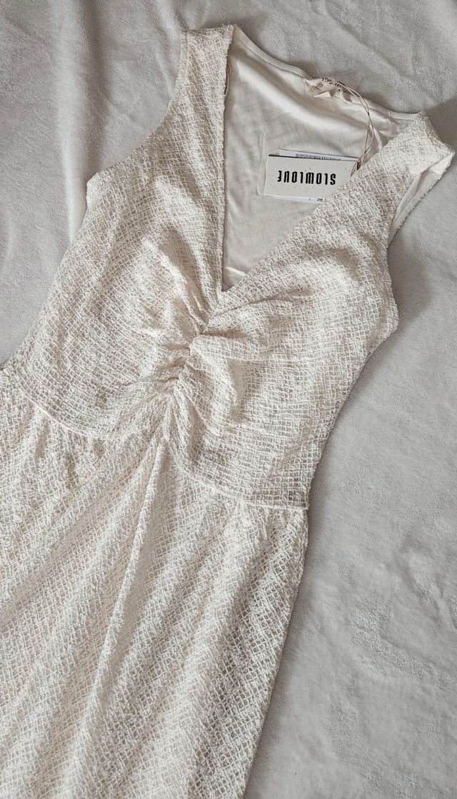 Vestido largo beige Slowlove Talla M