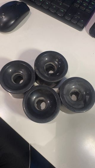 Ruedas Longboard Negras (Set de 4)
