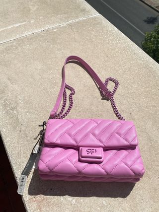 Bolso Parfois rosa acolchado