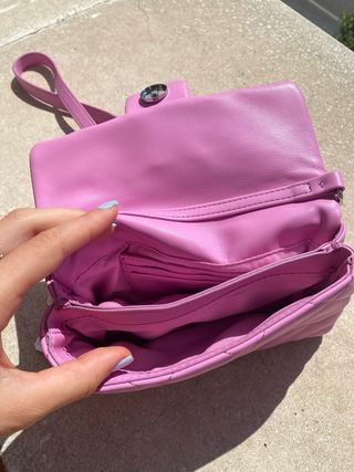 Bolso Parfois rosa acolchado