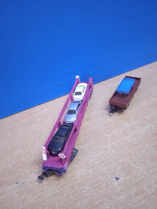 Vagones transporte vehículos escala N bonito