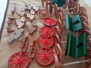Lote Accesorios Carretas Playmobil