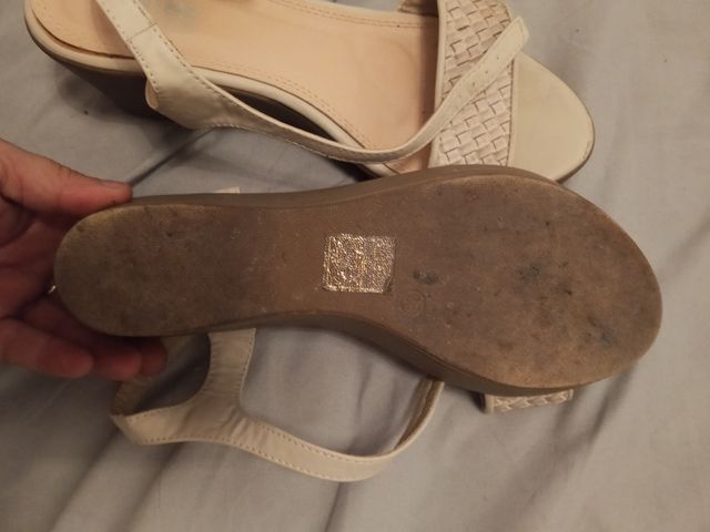 Sandalias Beige Talla 38