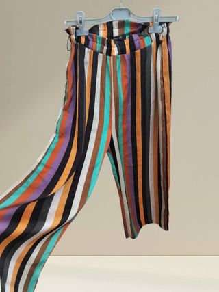 Pantaloni palazzo Miletea righe verticali