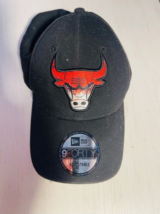 Gorra Chicago Bulls New Era Negra Ajustable
