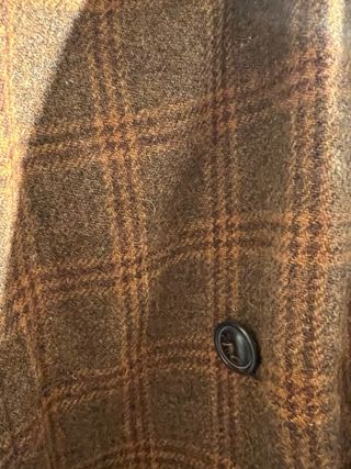 Cappotto Stefanel a quadri marrone