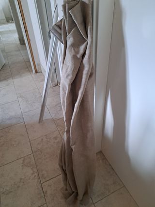 Store de lino para ventana.Medida 140 cm