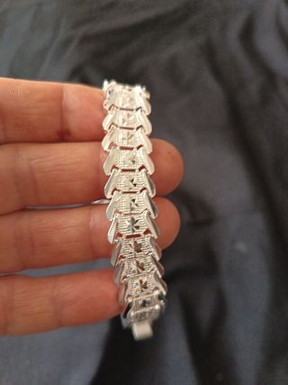 Pulsera Plata 20cm Ancha