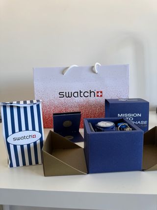 Swatch x Omega Moonphase popcorn