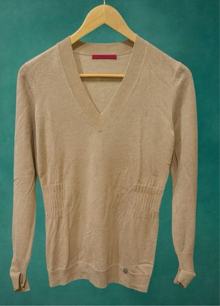 Jersey Carolina Herrera Cachemira Beige Talla M