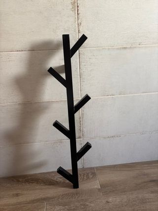 Perchero de pared negro