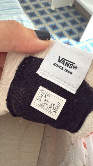 Vans Caña Alta Naranja