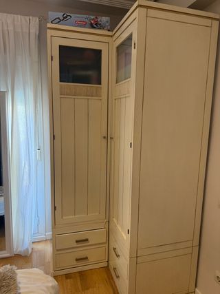 armario de maciza de esquina para habitación