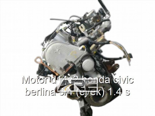 Motor d14z2 honda civic berlina 3/4 (ej/ek