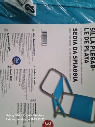 Sillas de Playa Plegables Nuevas