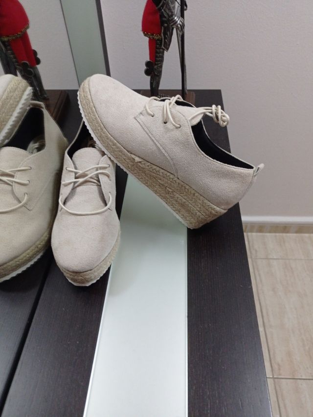 Zapatillas de cáñamo beige