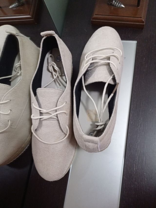 Zapatillas de cáñamo beige