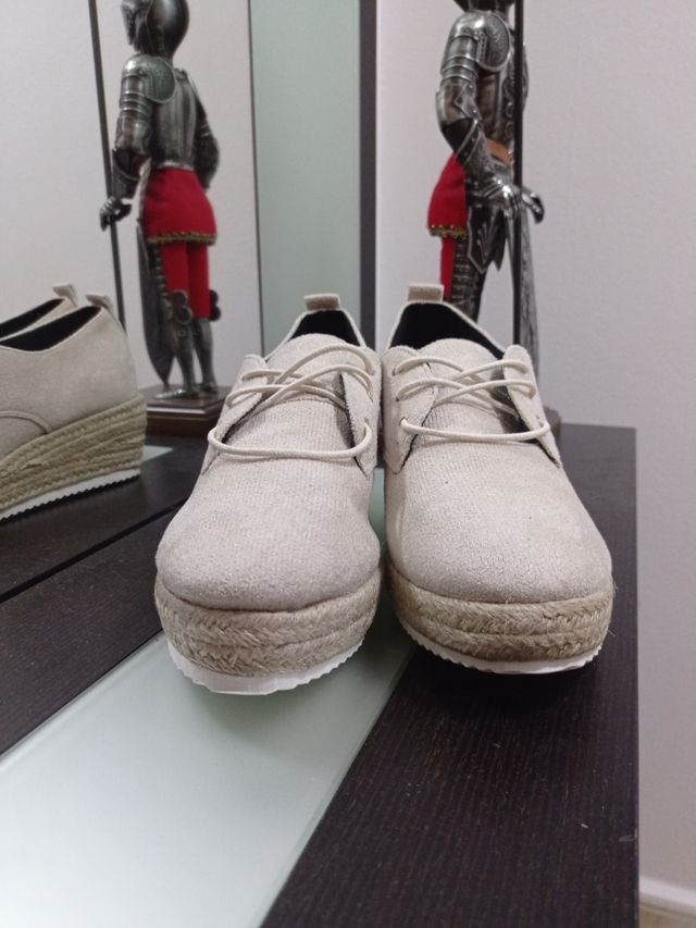 Zapatillas de cáñamo beige