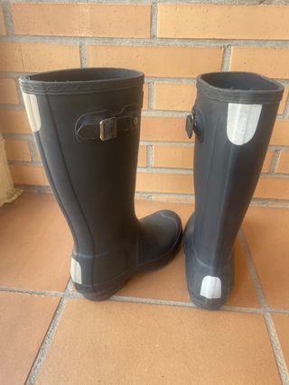 Botas de agua Hunter negras talla 33