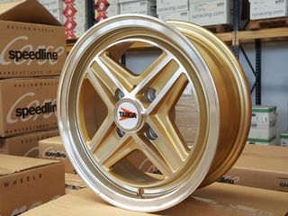 LLANTAS TARGA 13x5 PULGADAS ORO, OFERTA!!!!!