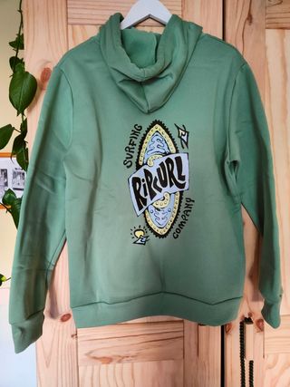 Sudadera verde hombre