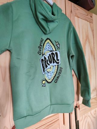 Sudadera verde hombre