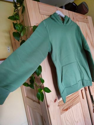 Sudadera verde hombre