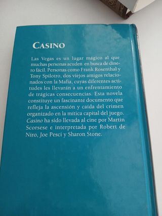 Libro de Full Monty y Casino precio 5 € cada uno.