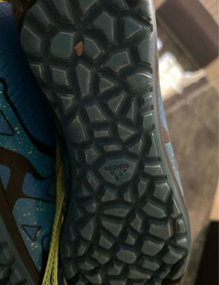 Scarpini calcio Adidas uomo 43,5 blu/verde