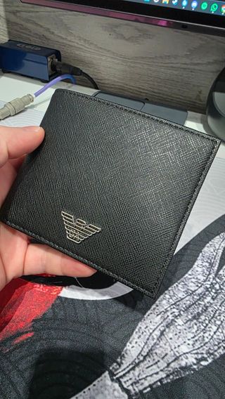 Cartera Emporio Armani Negra Original