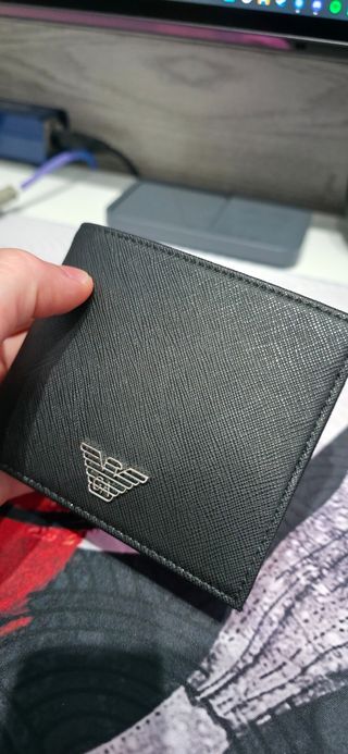 Cartera Emporio Armani Negra Original