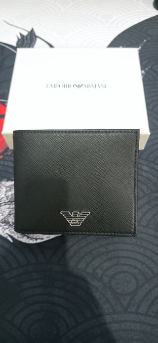 Cartera Emporio Armani Negra Original