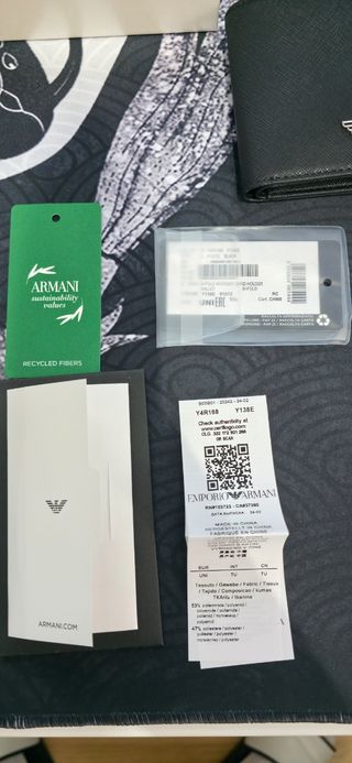 Cartera Emporio Armani Negra Original
