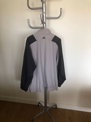 Chaqueta Adidas Vintage Gris/Negra Talla XL