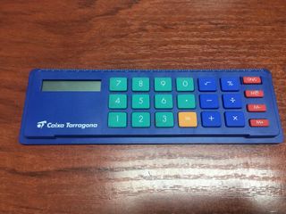 Calculadora Caixa Tarragona con regla