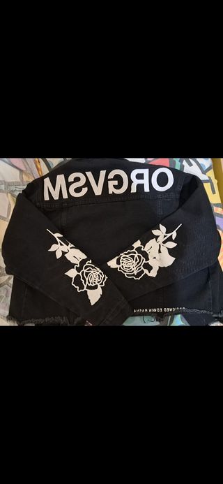 Giacca di jeans nera ORGVSM
