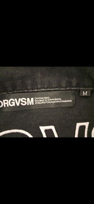 Giacca di jeans nera ORGVSM