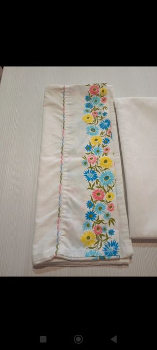Lenzuola letto singolo con fiori