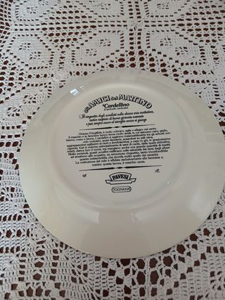 Piatto decorativo vintage Pavesi uccelli