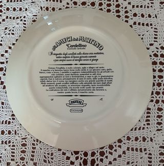 Piatto decorativo vintage Pavesi uccelli