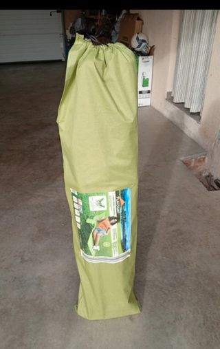 Cama de camping verde