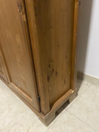 Vitrina madera Ikea estilo rústico 