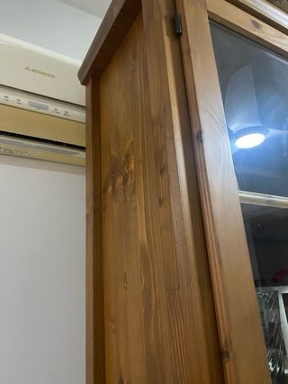 Vitrina madera Ikea estilo rústico 