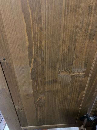 Vitrina madera Ikea estilo rústico 