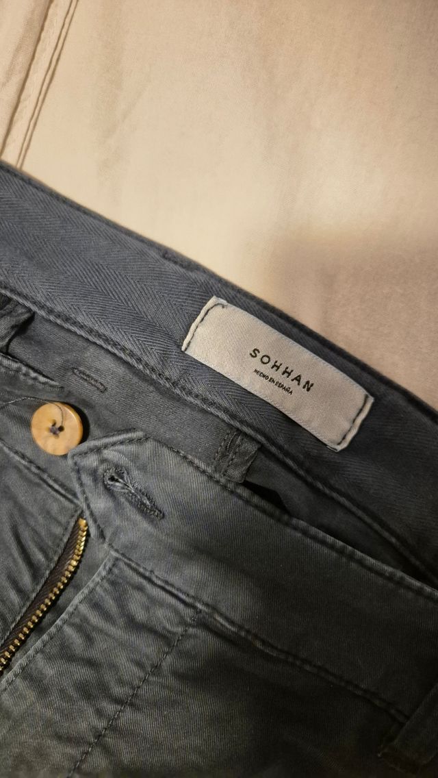 Pantalón Cargo Azul Marino Sohan